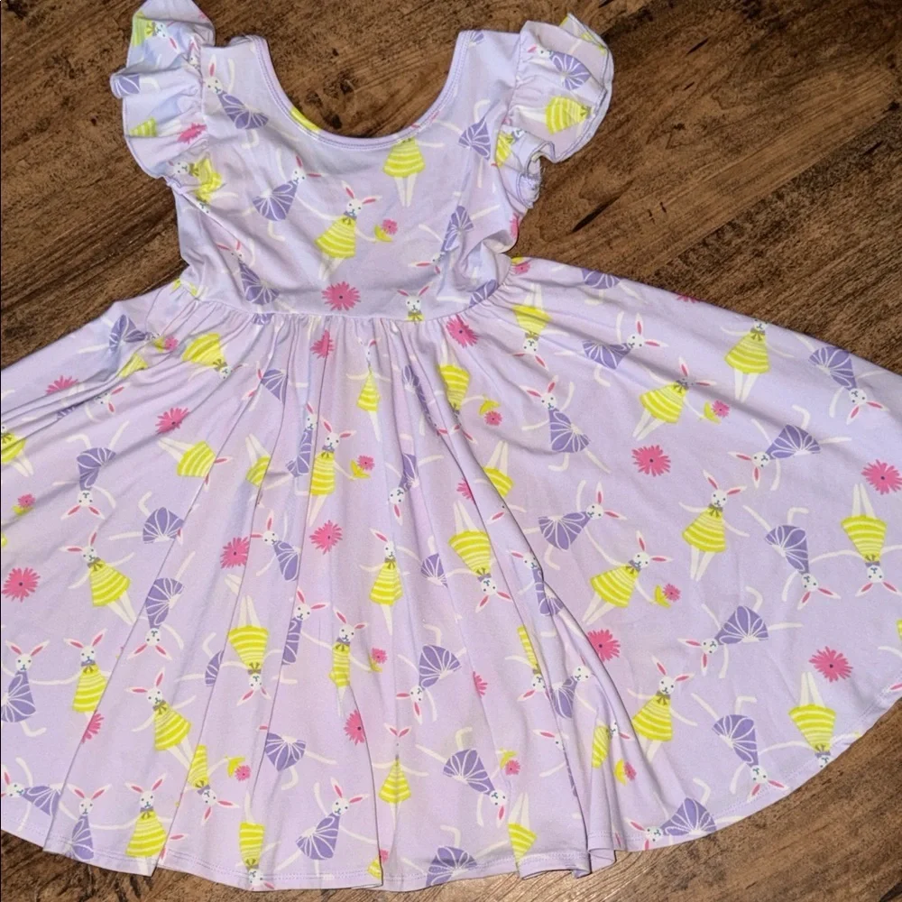 Floral Ruffle Sleeve Dress 5/6
